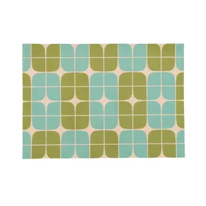 Intersection double-sided Woven Rectangular Placemat