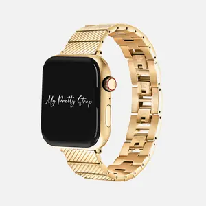 My Pretty Strap – Compatible Apple Watch Band – Stainless Steel iWatch Strap for Women – Series 1–11, SE & Ultra (38MM / 40MM / 41MM / 42MM / 44MM / 45MM / 49MM) – Gold, Silver – Timeless