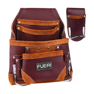 FUERI Framers Combo Tool Belt Kit – Heavy-Duty Pro Gauge Leather Rig with Riveted Reinforcement for Construction | Add to Cart Buy Now: Tool Kit + Durable, Organized, Tool Holder