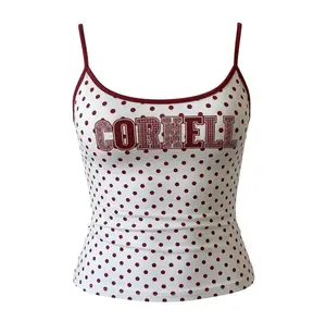 Cornell University Tank Top Women, Big Red Y2K Varsity Graphic Tank, College Girl Aesthetic, Ivy League Shirt, Cornell Game Day Outfit