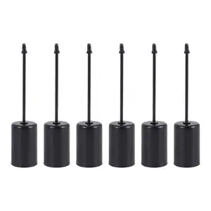 Candle Holders, Advent Wreath, Candle Sticks, Advent Wreath, Candle Holder, Taper Candles with Skewer, 6Pcs Black