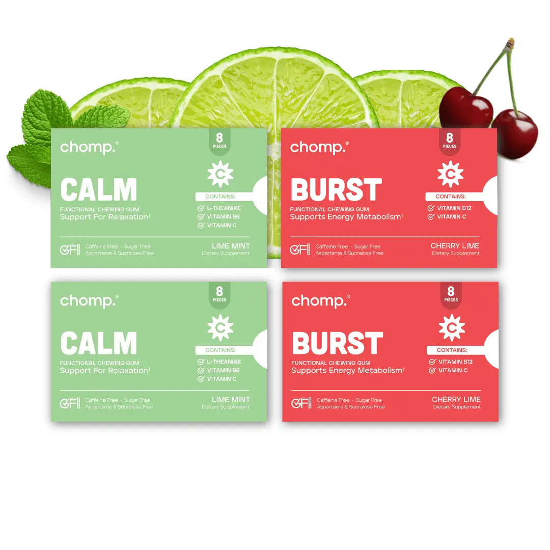 Calm/Burst Combo 4 Pack of Gum