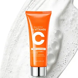 Vitamin C Facial Cleanser with Niacinamide & Centella Asiatica, Refreshing Formula for Normal Skin & Daily Self Care, 100g, Self Care Products