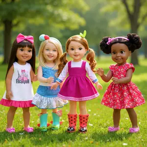 Girl Doll Clothing Set, Fits 36.8cm/14.5inch Girl Dolls, Fashionable Baby Doll, Perfect Halloween & Christmas Gift