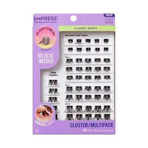 imPRESS Falsies Pre-Glued Lash Clusters Multipack - Classic Wispy