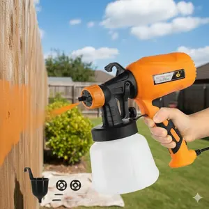 Wireless, Portable Electric Paint Spray Gun, 950ml Large Capacity with 1.8mm & 2.5mm Nozzles, 3 Spray Patterns (Mist, Line, Fan), Quick-Release Design for Easy Clean, Ideal for Auto, Wood, Metal Surfaces, Anti-Clog Tech for High-Efficiency Coating