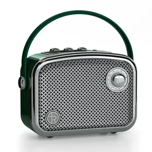 Portable Bluetooth Speaker Wireless Powerful Deep Bass Loud Stereo Sound Vintage Decor Cute Fashion Style Speakers with Subwoofer DSP Support TWS/USB/AUX for Home Desk Accessories Party Outdoor