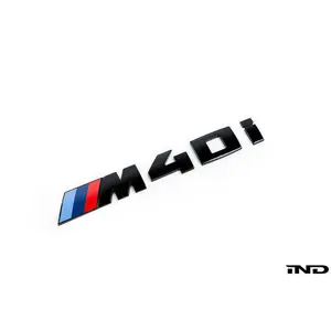 BMW G01 X3 M40i Trunk Emblem - Gloss Black