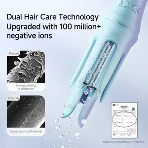 Fully automatic 32mm long-lasting curling iron with negative ion technology for large curls and waves.