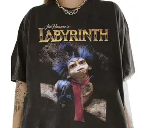 Labyrinth Worm Wall T-shirt, Movie tshirt, Cotton Unisex T-shirt, Crew Neck, Menswear Top, Womenswear Streetwear