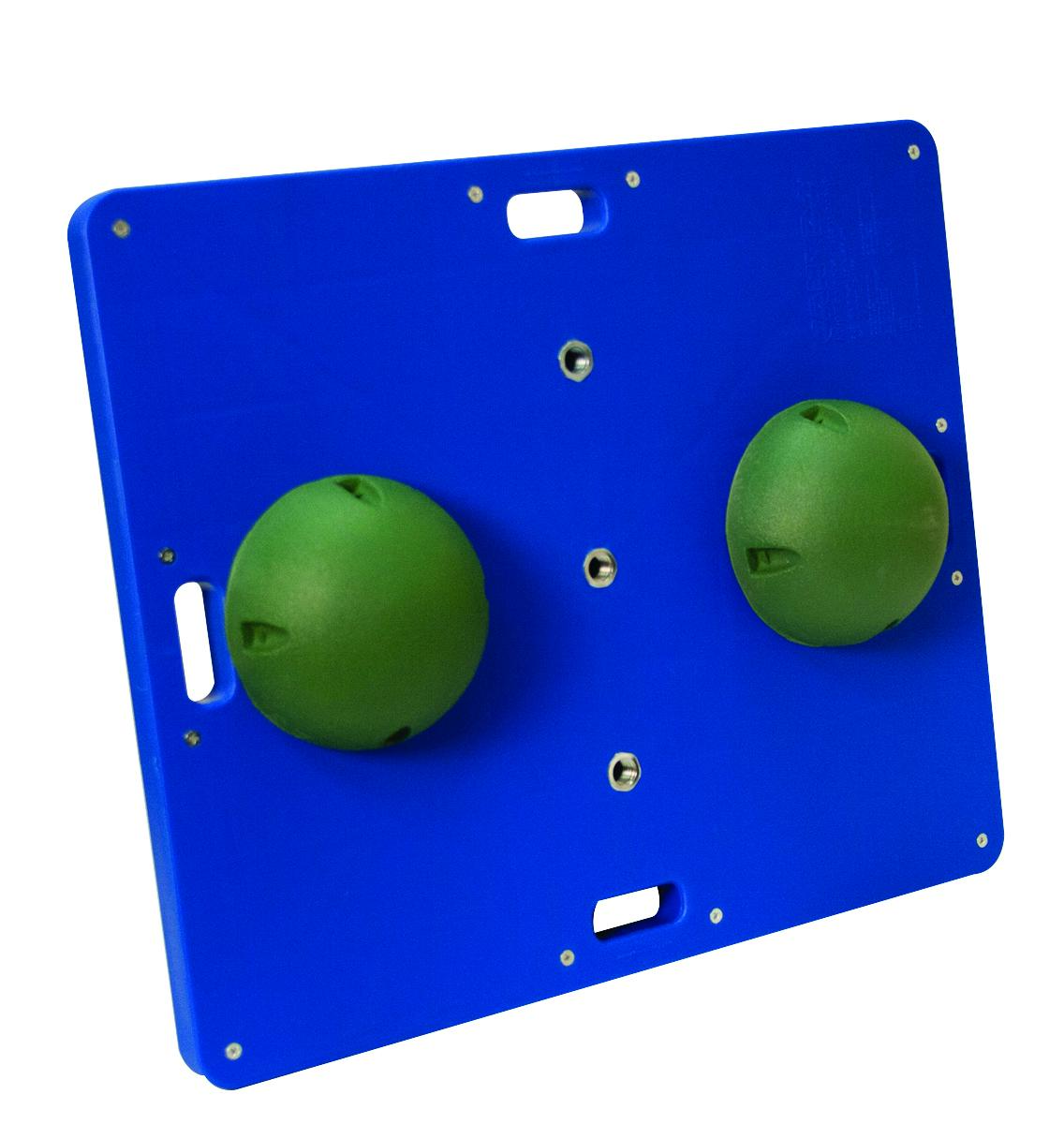 212 MAIN Multifunctional Balance Training Wobble-Rocker Combo Board, 15x18in Home Fitness Equipment, Lightweight Compact Design with Non-Skid Surface, Green