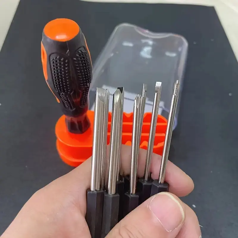 8-In-1 Screwdriver Set + Mini 1m Tape Measure Combo, Multi-Purpose Tool Kit, Small Screwdrivers, Hex & Flat Head, Repair Tools Gift Set