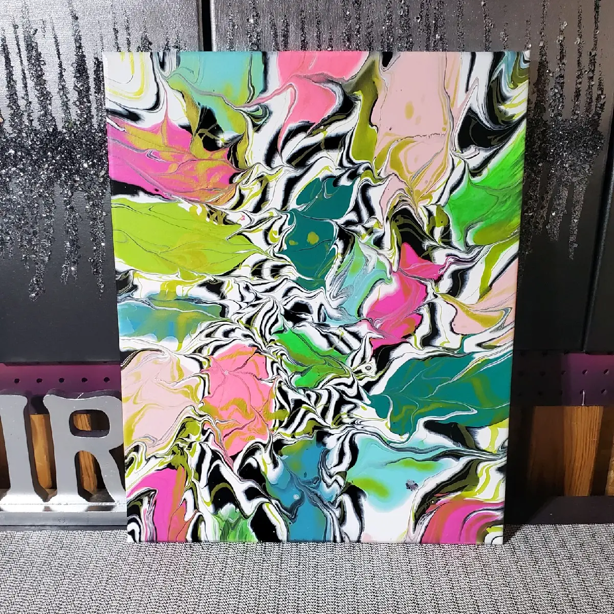 "Neon Craze" funky  Decor Decoration Artistic Wall Roomacrylic painting