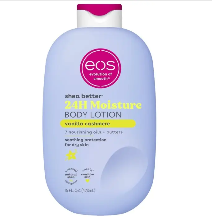 Shea Better Body Lotion Vanilla Cashmere, 24-Hour Moisture Skin Care, Lightweight & Non-Greasy, Natural Shea, Vegan, Vanilla Body Lotion, 16 fl oz