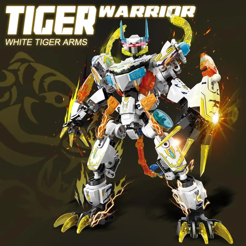 Creative Mechanical Transformation Robot Building Blocks Toy, Assembly Model Blocks Toy, Birthday Gift for Boys, Transformable Building Blocks