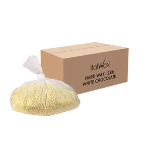 ItalWax Bulk Hard Wax White Chocolate 21lb - Ideal for Body Care, Hair Removal, Smooth and Comfortable Cosmetic Use