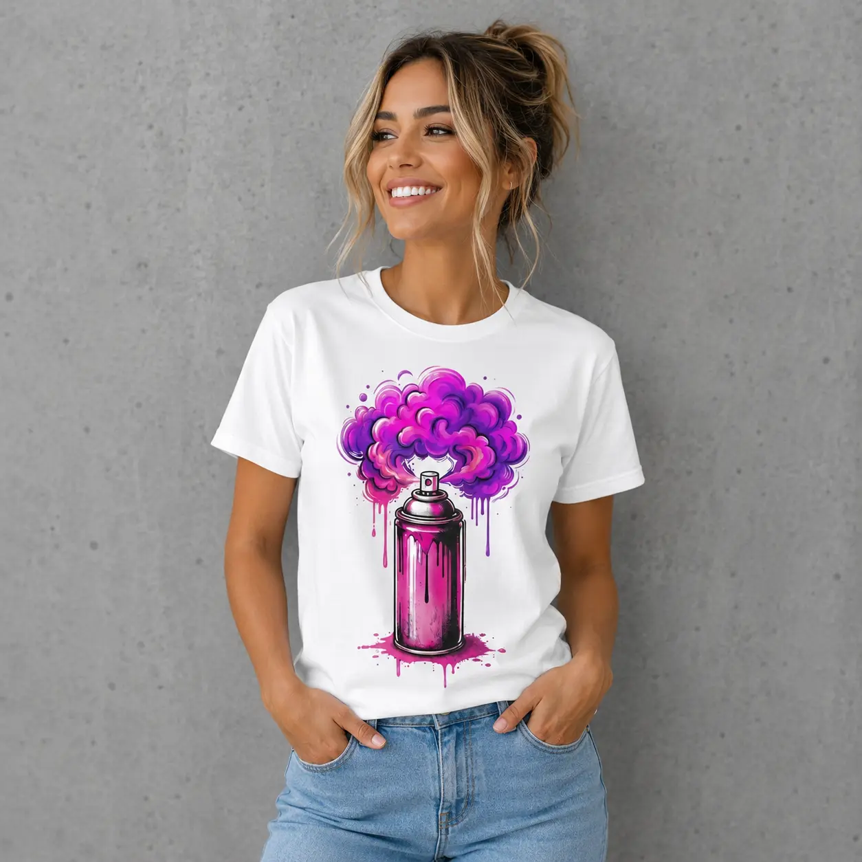 Graffiti Spray Paint Can Graphic T-Shirt - Graffiti Streetwear Unisex Tee