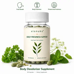 Women’s Private Area Freshness Capsules, Internal Body Deodorizer Supplement for Fresh Breath, Underarm Freshness and Daily Confidence, Plant-Based Formula with Zinc & Vitamin B6