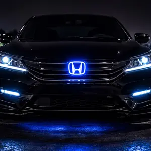 2012-2017 Xgen Accord LED Emblem Chrome Gloss Black LED Light Up Car Decal For Cars Vehicle Decoration