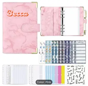Marble Notebook For Cash Management W/ Custom Name Decal