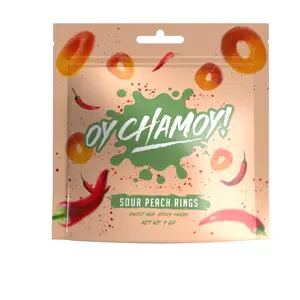 Oy Chamoy! Sweet,Spicy and Sour  Peach Rings 4oz. Candy