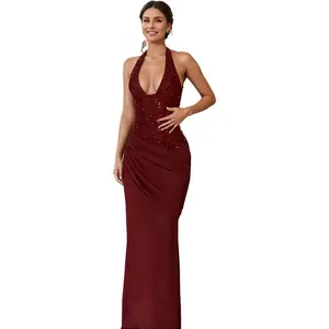 Women’s Sparkly Sequin Prom Dress for Women 2026 Bachelorette & Birthday Party,Homecoming Dancing,Evening Cocktail