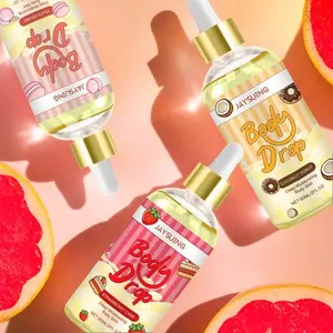 Strawberry Coconut Peach Body Skincare Oil, Body Oils, Natural Ingredients, Moisturizing Nourishing Massage Care, Hydrating and Firming