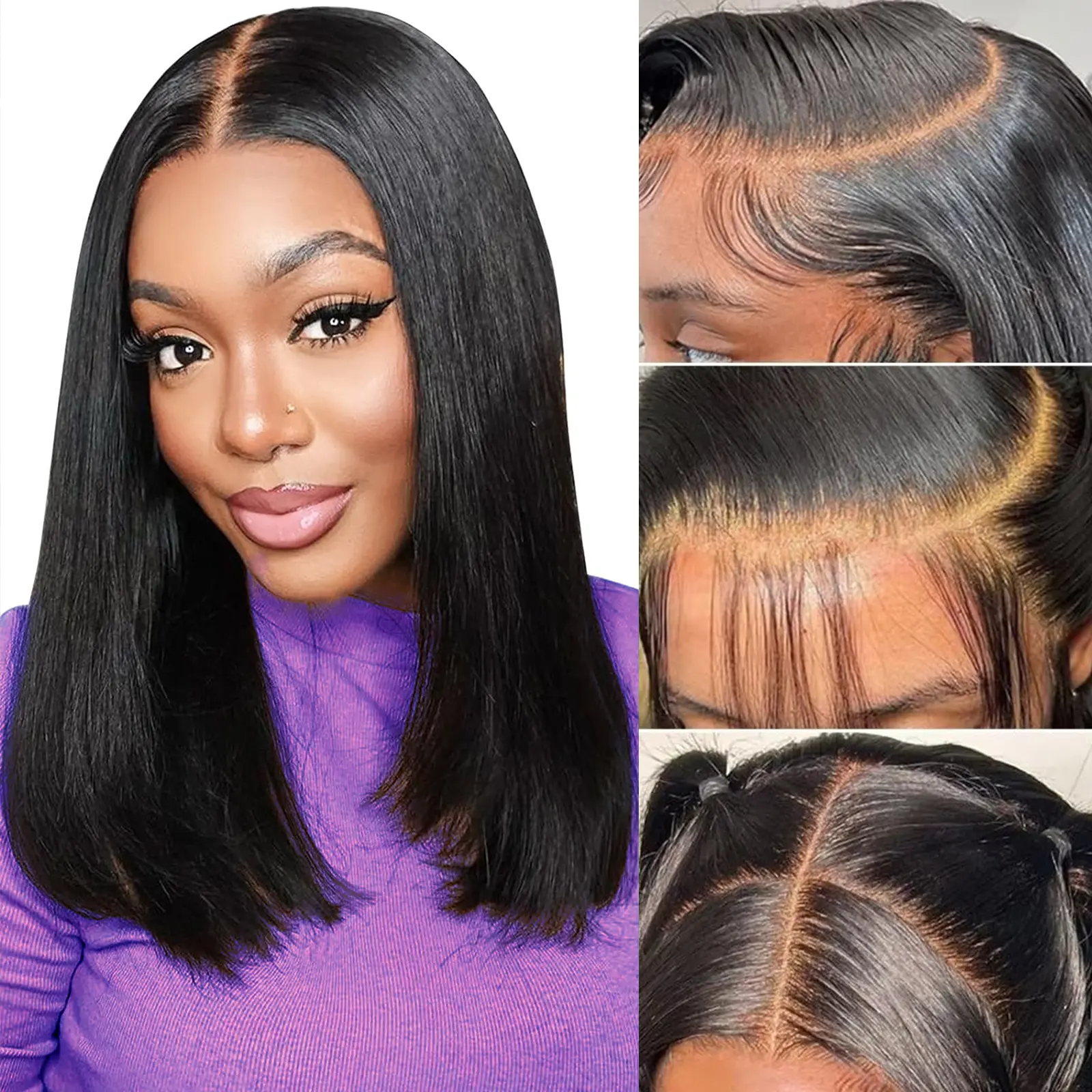 Summervibes[AISI HAIR]Bob Wig Human Hair 13x4 HD Lace Front 