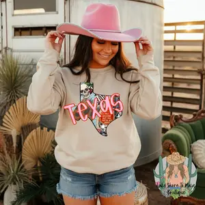 Texas sweatshirt - cute state sweatshirt - gifts for her
