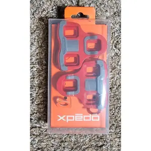 Xpedo Thrust 7 Cleat Set w 6 Degree Float Pedals Red NIB