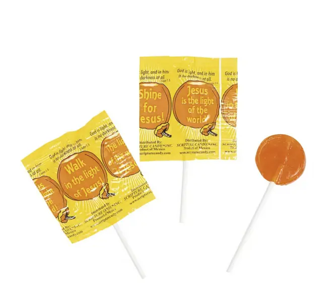 Scripture Candy Religious Harvest Lollipops - 50 Pc.