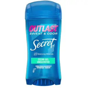 Secret Outlast Clear Gel Deodorant, Completely Clean, for Women  2.6 oz.