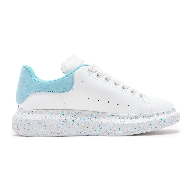 Alexander Mcqueen Larry Oversized Sneaker White Aquamarina (W)