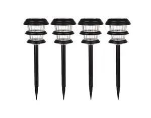 Harbor Breeze 10-Lumen Black Solar LED Outdoor Path Light Kit (3500 K)