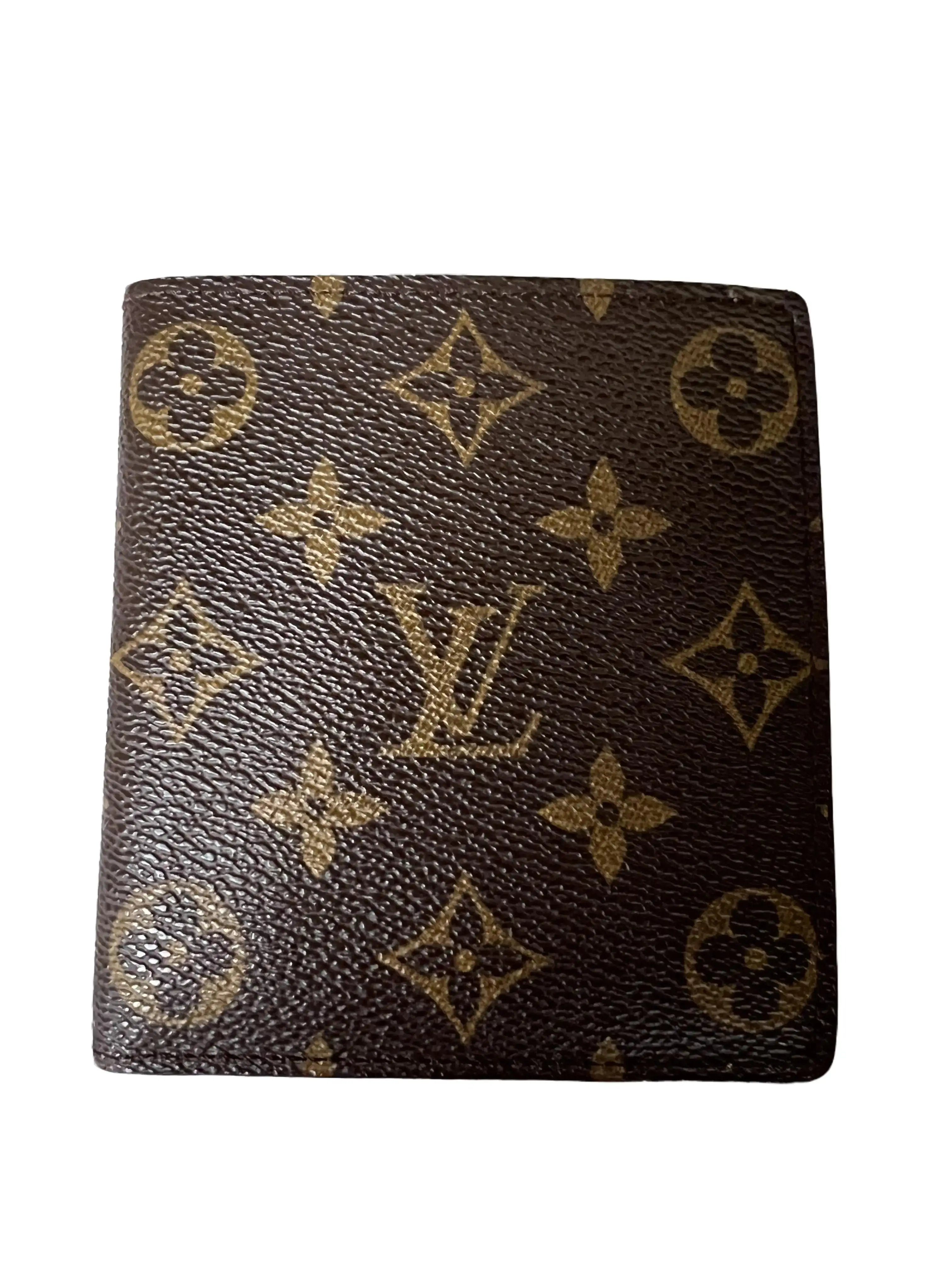 Pre-owned Louis Vuitton Leather Wallet Monogram Men's Bifold Wallet