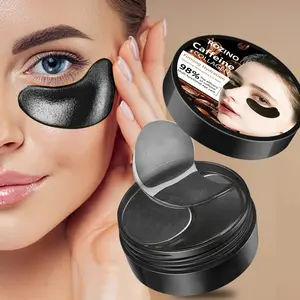 Rozino Caffeine Collagen Moisturizing Eye Mask Patches 60 Sheets (30 Pairs), High-Efficacy Caffeine & Collagen, Anti-Wrinkle, Hydrating, Brightening