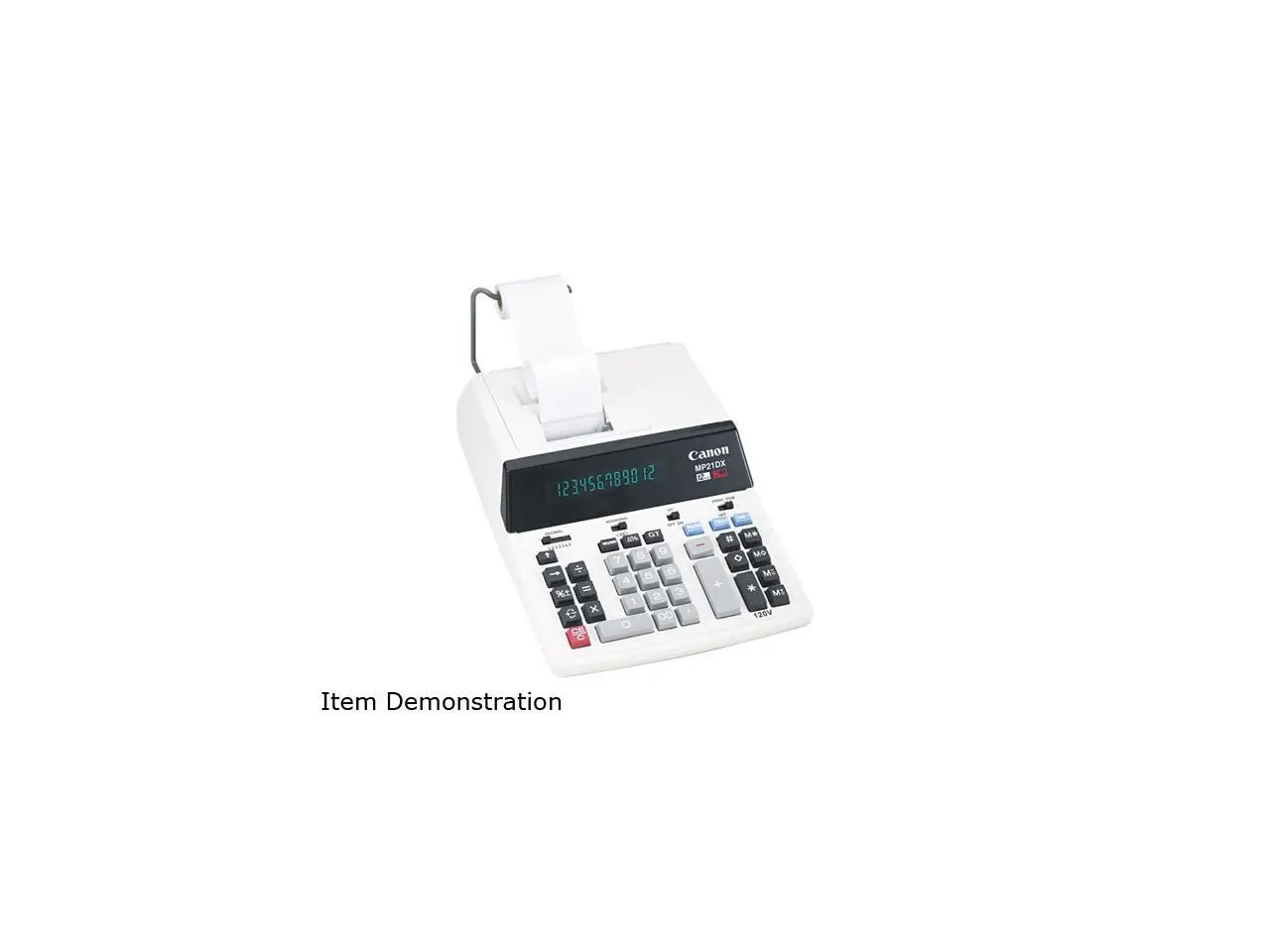 Canon USA MP21DX MP21DX Two-Color Printing Calculator, 12-Digit Fluorescent, Black/Red