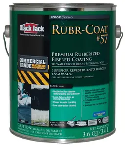 Gardner-Gibson 6080-9-34 Black Jack Pro Series Rubber Seal No.57 Rubberized SBS Roof Coating- 3.6 qt.
