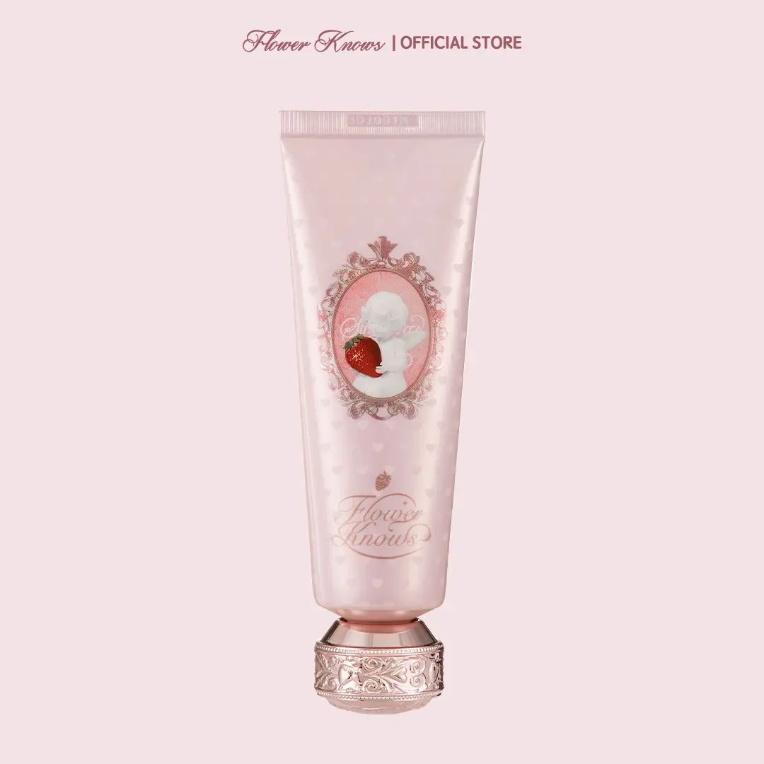 Flower Knows Strawberry Cupid Collection Hand Cream, Deep Hydration Moisturizer with Hyaluronic Acid, Vanilla & Floral Lemon Scents, 50g Flower Knows Strawberry Cupid Collection Hand Cream, Deep Hydration Moisturizer with Hyaluronic Acid, Vanilla & Floral Lemon Scents, 50g