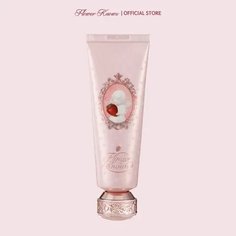 Flower Knows Strawberry Cupid Collection Hand Cream, Hand Lotion Scented Lotion Cream with Hyaluronic Acid, Glycerin, Deep Hydration, Moisture, Smooth Texture, Vanilla & Floral Lemon Scents, #sohochic, Ideal for Christmas gift, Black Friday