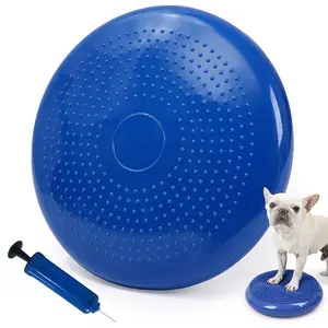 Pet Dog Standing Correction Training Balance Pad, Massage Seat Cushion, Soft Dog Ball Yoga Ball Post-Operation Exercise Mat, Includes Inflator