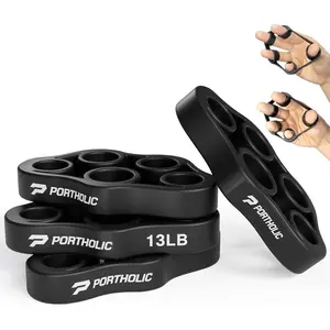 4 Pack Hand Exerciser Grip Strengthener Finger Stretcher Hand Grip Resistance Bands Forearm Exerciser for Arthritis