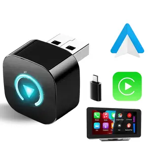 2026 Mini Wireless Carplay Adapter USB,2-in-1,Bluetooth 5.0 and 2.4/5GHz WiFi,Fast And Stable Connection,Carplay Adapter for Android/Apple,Compatible With Factory Wire Cars