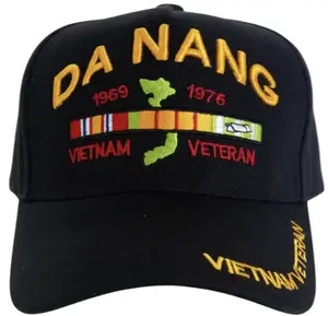 Da Nang Vietnam Veteran Black Cap 0083