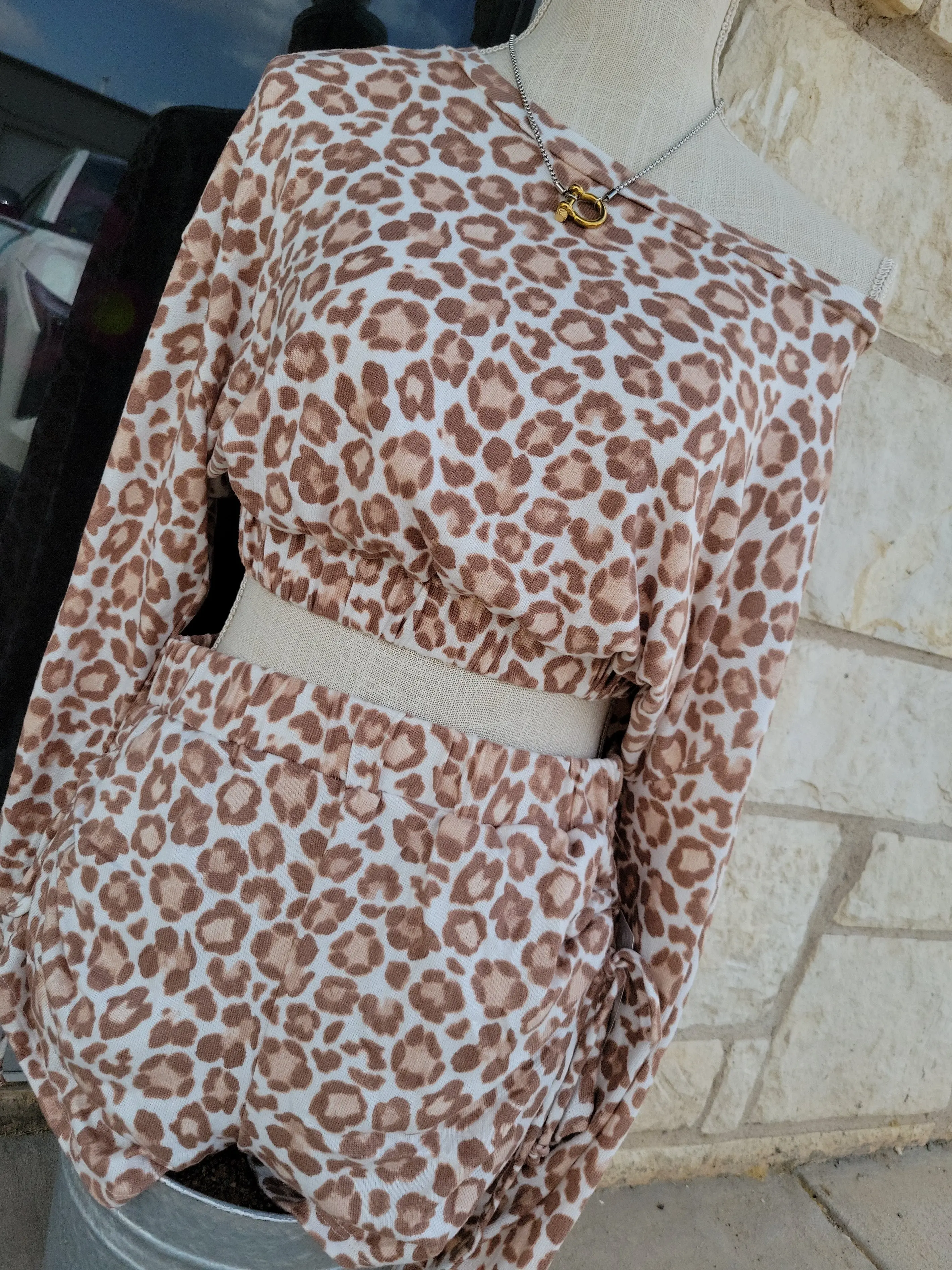 LEOPARD SHORT SET
