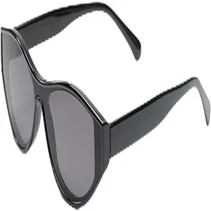 Simplistic Elegance Fashion Rectangle Sunglasses for Women | Sun Glasses Retro Black Eyewear Cat Eye Sunglass UV400 Protection | Black Frames With Black Lenses - Black