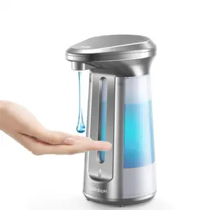 Upgraded Soap Dispenser, 12 oz/350 ml Automatic Foaming Soap Dispenser with Battery Power, IPX3 Water Resistant, Hands-Free Foam without Contacts Bamboo Multicolor