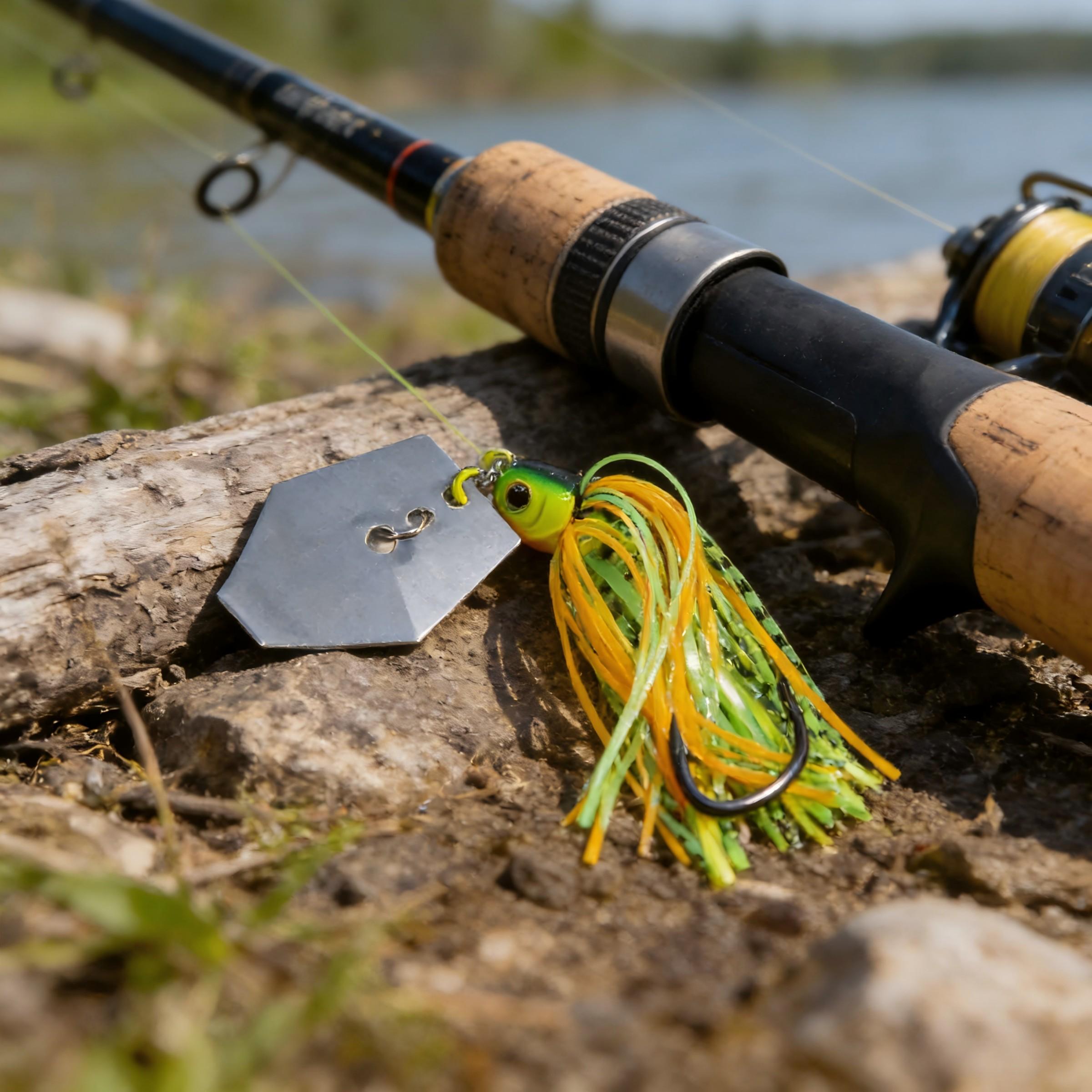 Fishing Lures with Hook (6 Counts/set), Artificial Wobbler Buzzbait Jigging Lure, Spinner Spoon for Pike, Outdoor Fishing Accessories, Fishing Lure Kit