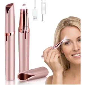 Eyebrow Trimmer for Women/men Rechargeable Painless Electric Razor Portable Precision Epilator for Eyebrow and Face Hair Removal