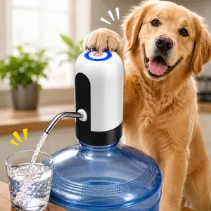 Automatic water dispenser for 5-gallon bottles, USB rechargeable one-touch water pump for home and office